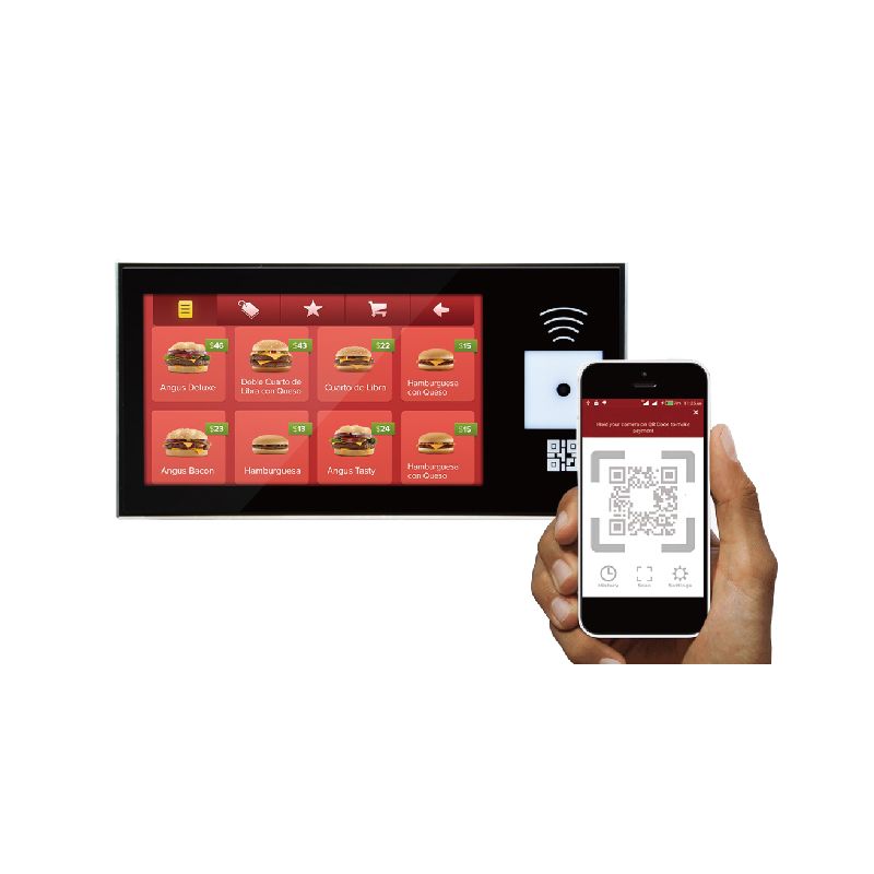 QR Code and NFC Payment Panel with 8 Inches Touch Screen